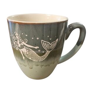 Cape Shore Mermaid Etched Stoneware Made In Maine Mug NEW Nwt